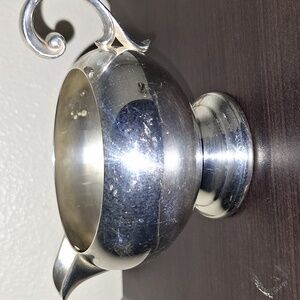 Silver Plated Creamer Dish Bristol Silver